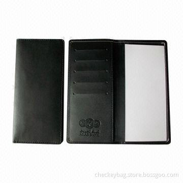 Checkbook cover, made of PU